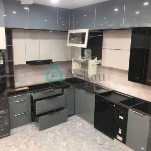 Tủ bếp nhựa cánh kính 789