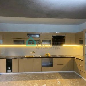 Tủ bếp cánh kính 001